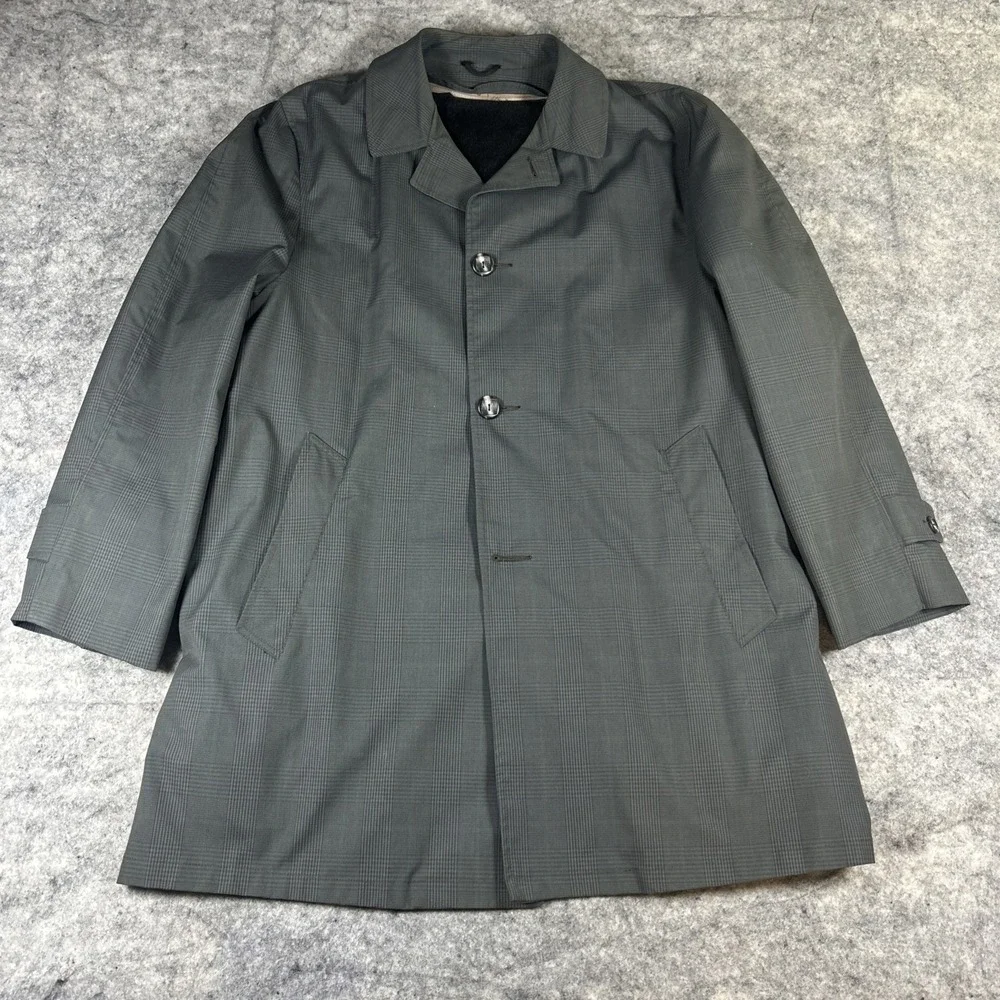Vintage Inca The Falcon Boston Mens M‎ Gray 100% Alpaca Pile Trench Coat Jacket